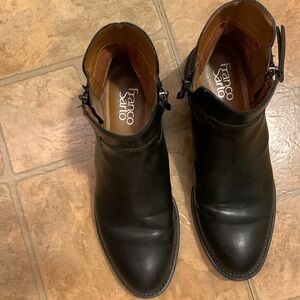 Black Franco Sarto ankle boots